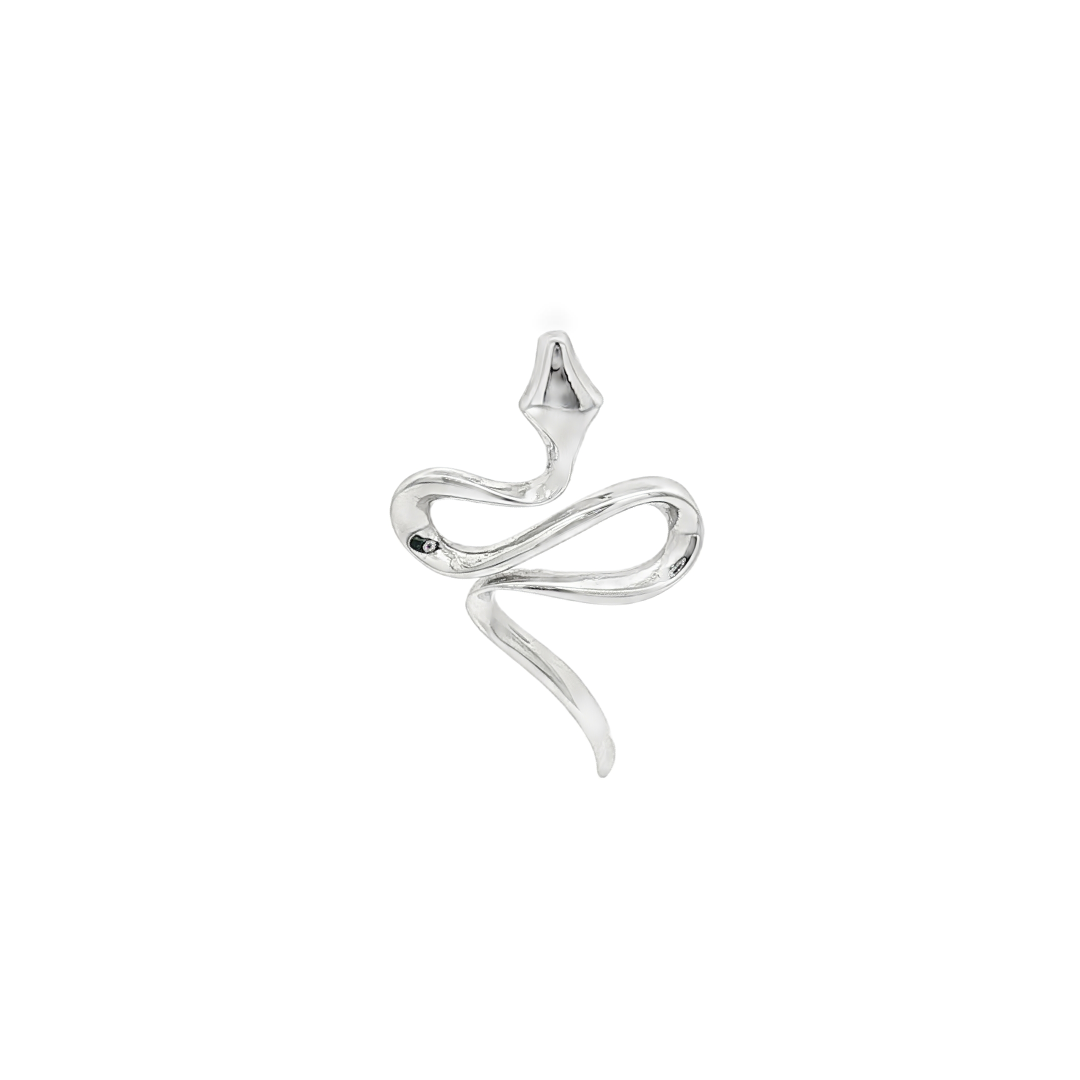 DIJE SERPIENTE EN ORO BLANCO