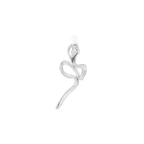 DIJE SERPIENTE EN ORO BLANCO