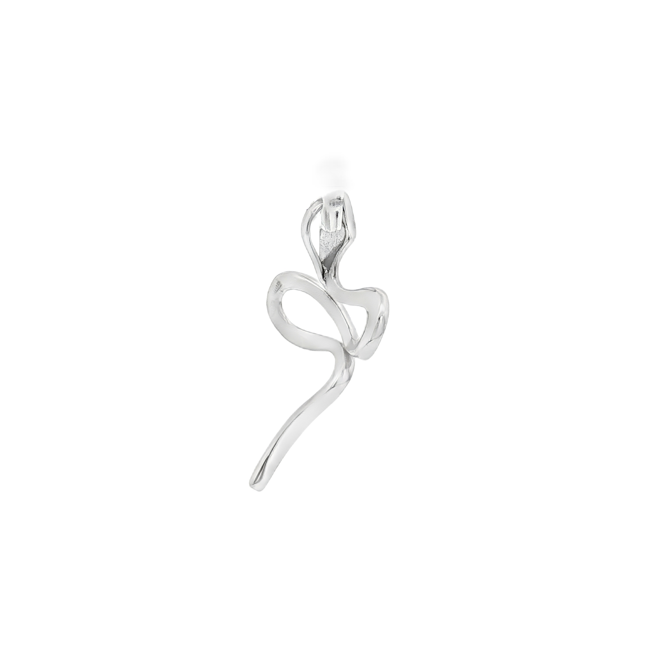 DIJE SERPIENTE EN ORO BLANCO