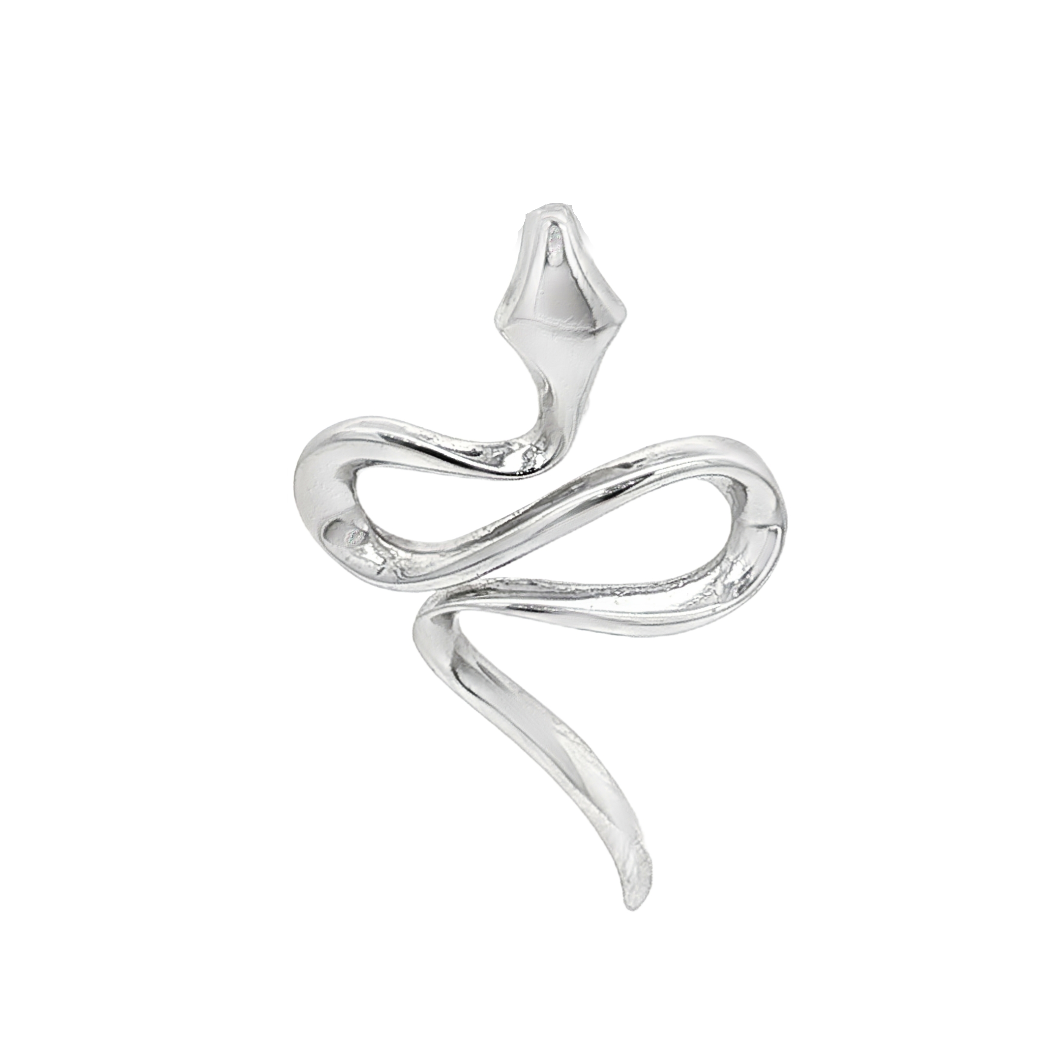 DIJE SERPIENTE EN ORO BLANCO