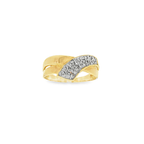 ANILLO CRUZADO CON DIAMANTES