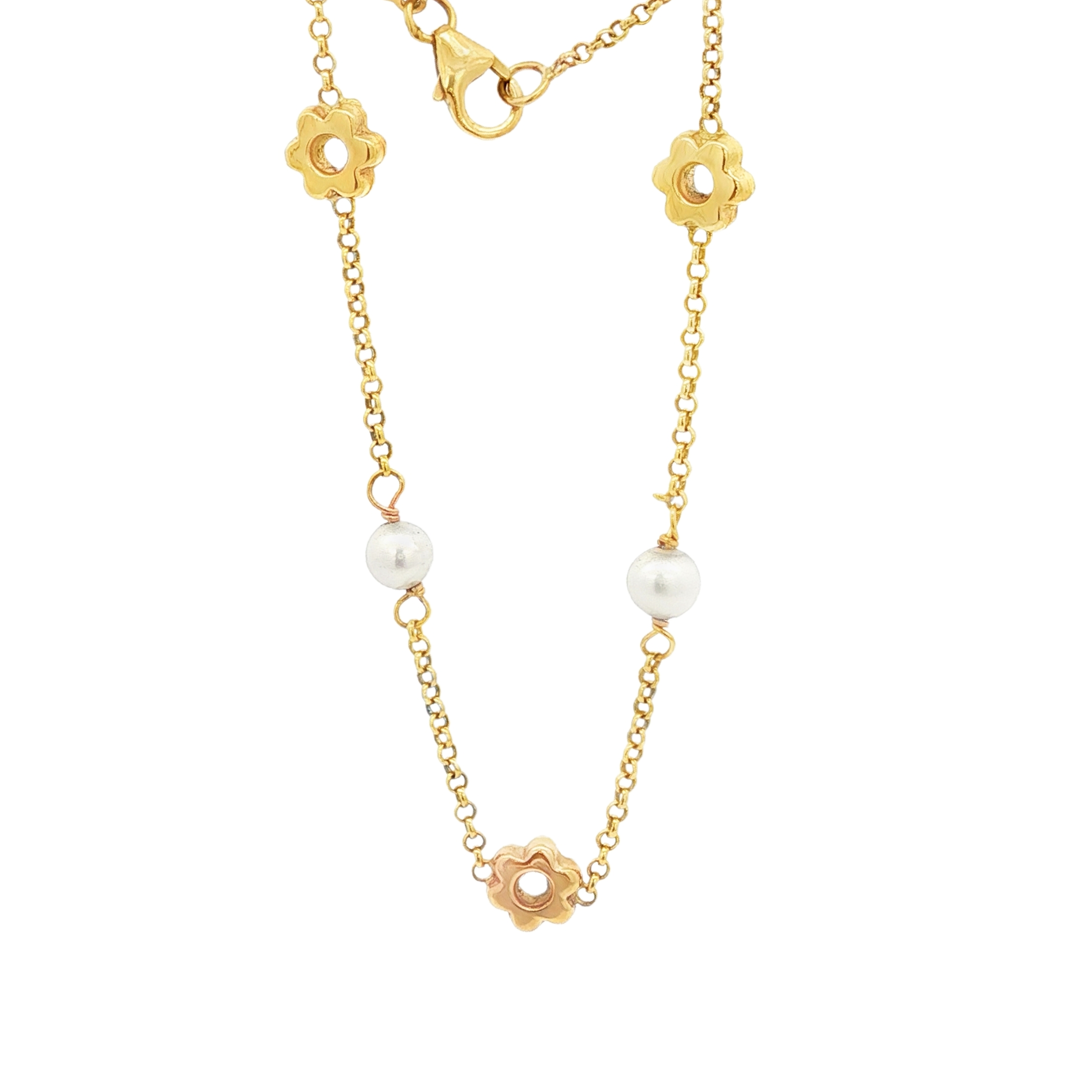 PULSERA DOS PERLAS