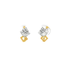 CONJUNTO PENDIENTES Y ANILLO BICOLOR CON CIRCONITAS