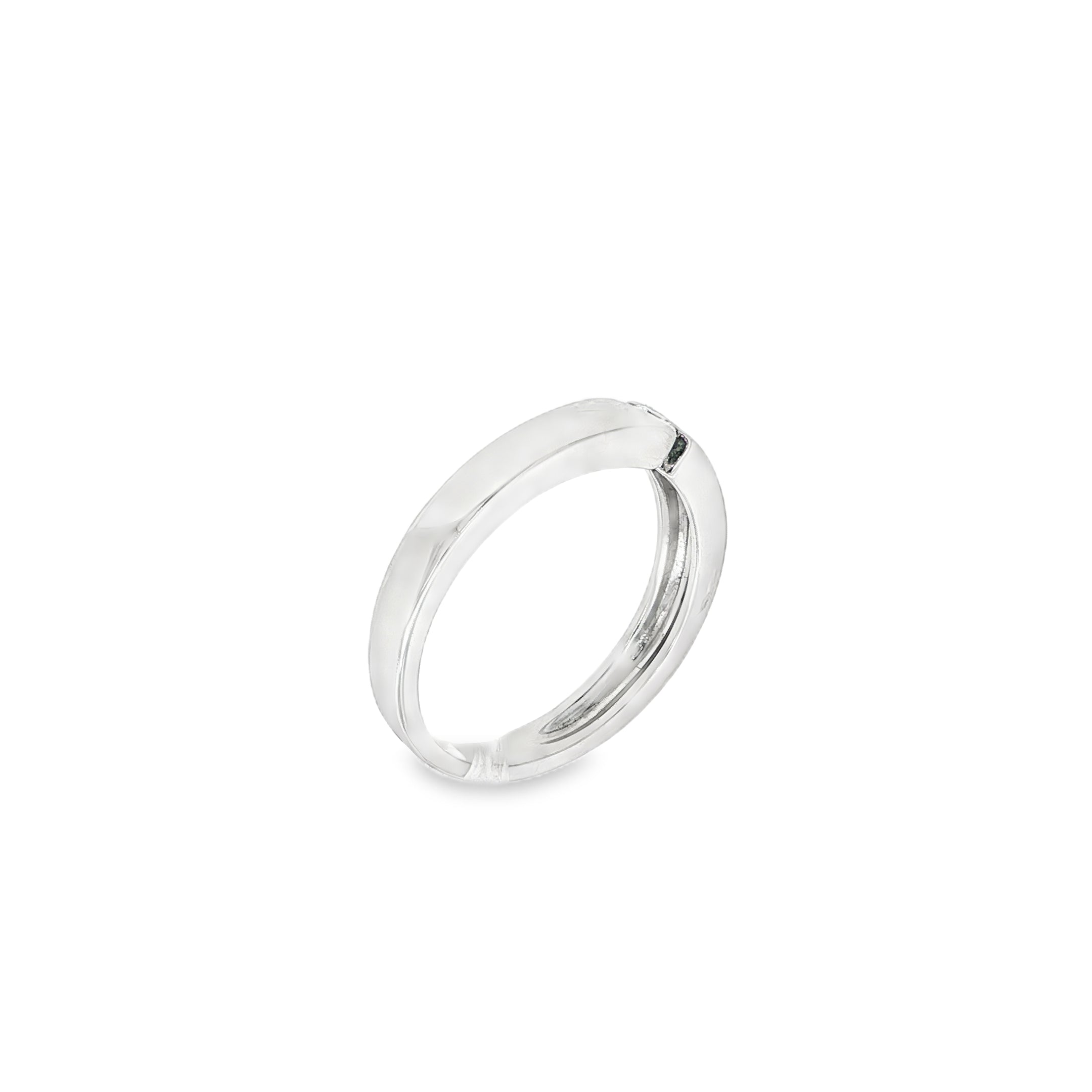 SOLITARIO ORO BLANCO CON DIAMANTE