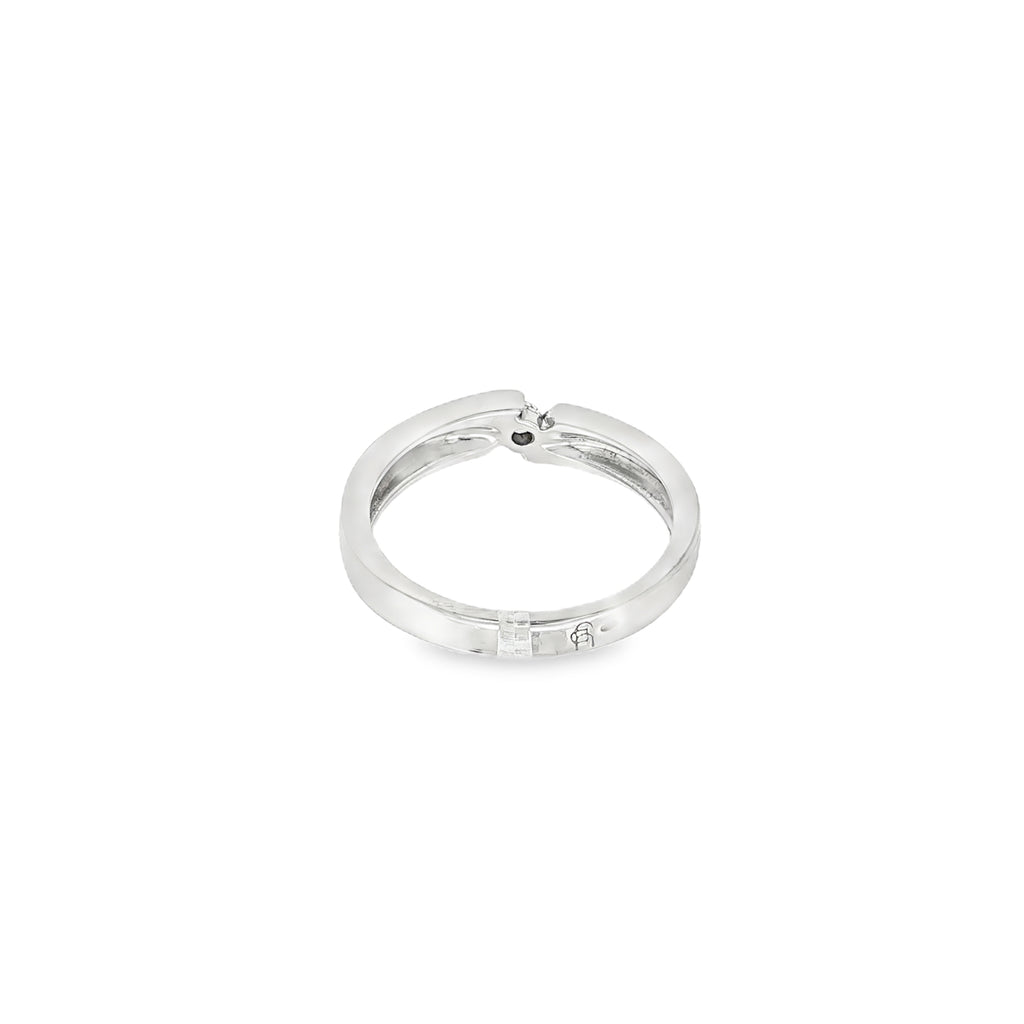 SOLITARIO ORO BLANCO CON DIAMANTE