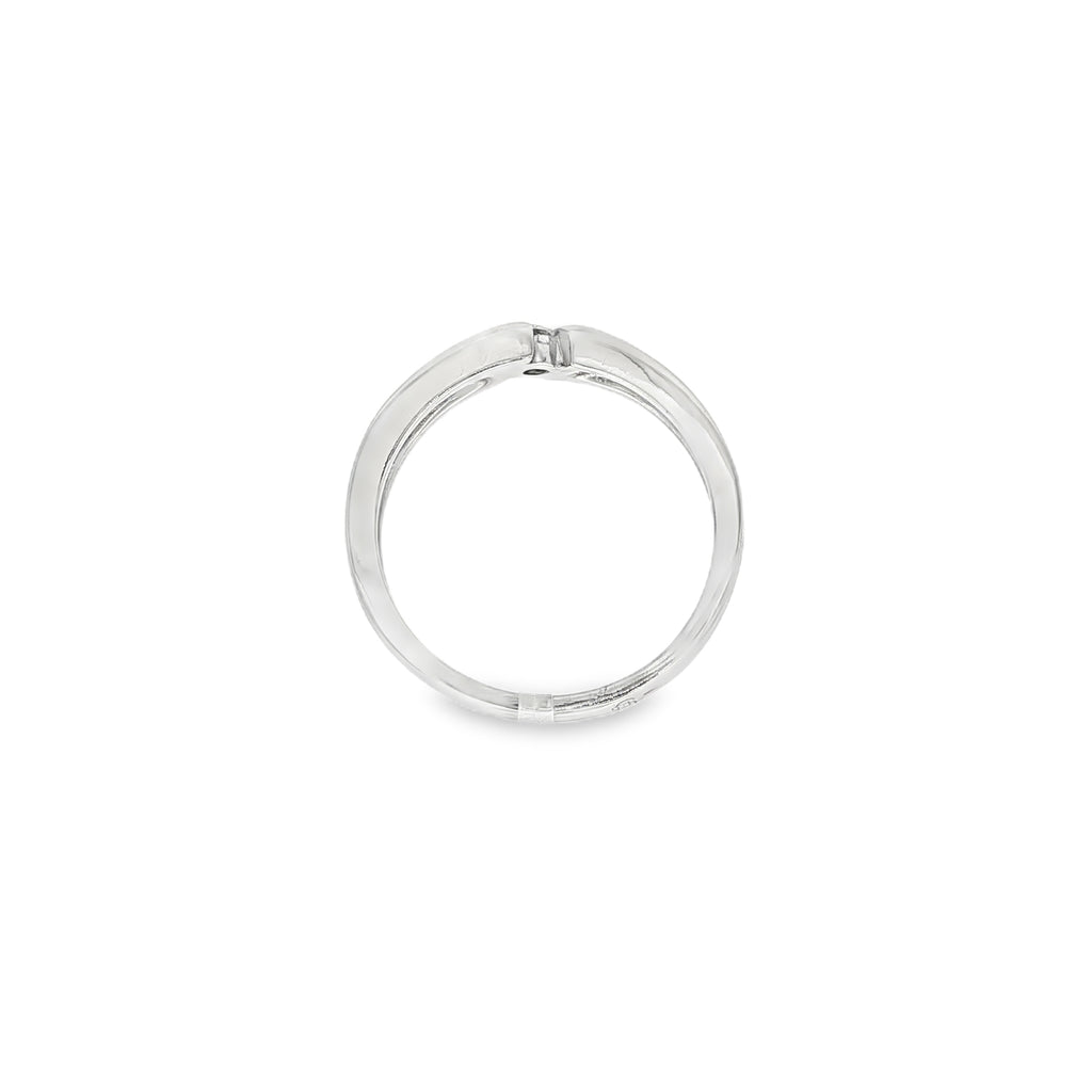SOLITARIO ORO BLANCO CON DIAMANTE