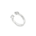 SORTIJA "TU Y YO" ORO BLANCO CON MARQUISES