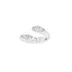 SORTIJA "TU Y YO" ORO BLANCO CON MARQUISES
