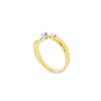ANILLO BICOLOR CON BRILLANTE