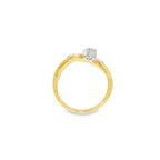 ANILLO BICOLOR CON BRILLANTE