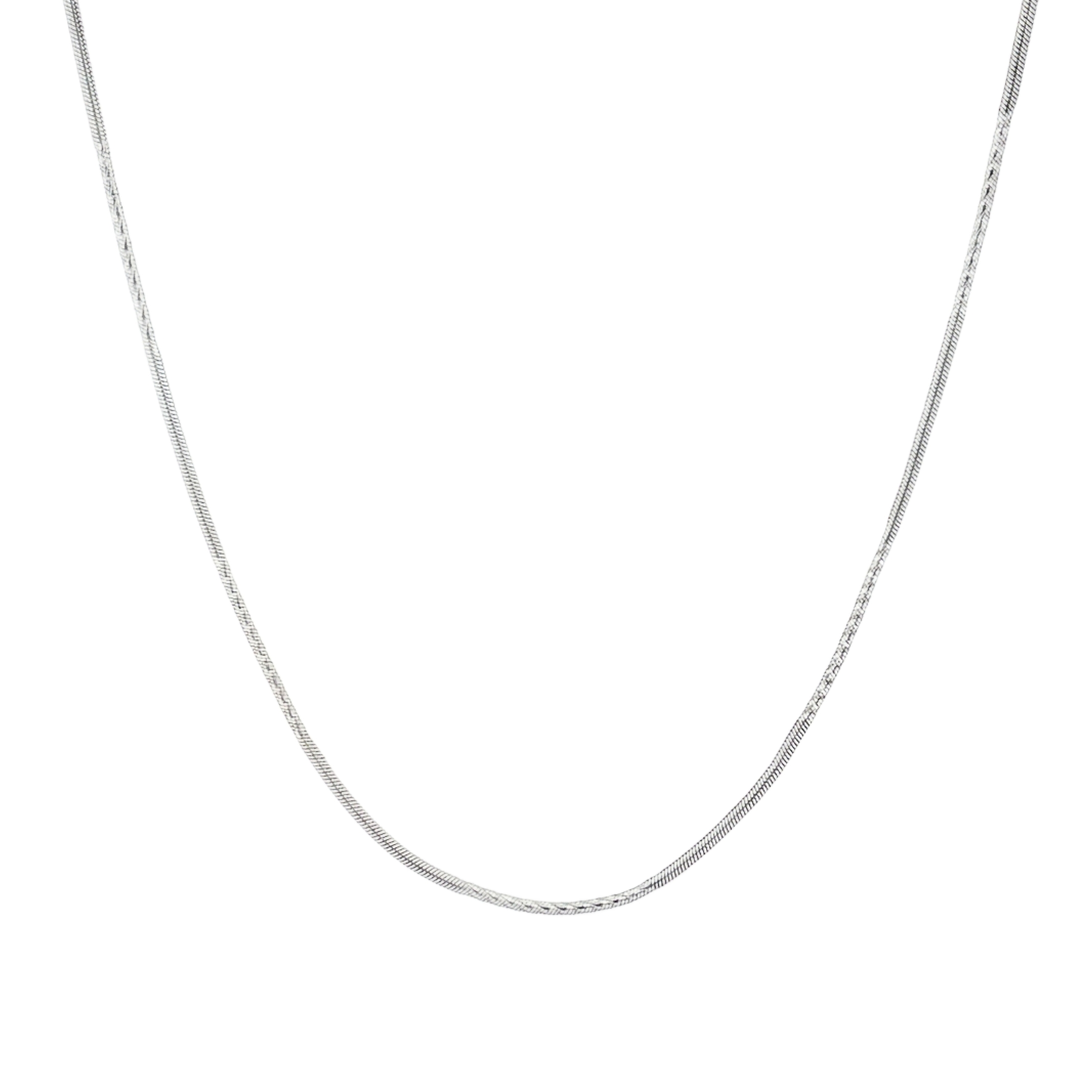 CADENA COLA DE RATON ORO BLANCO