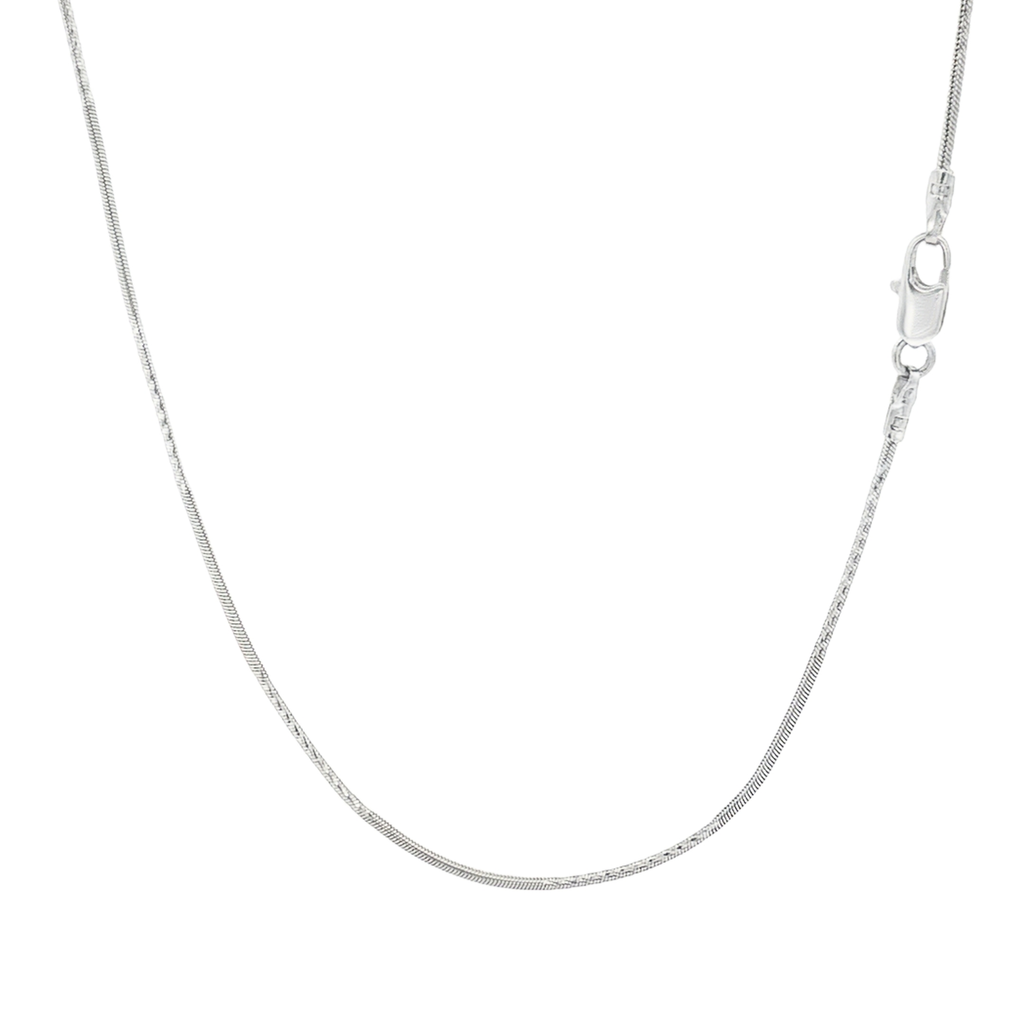 CADENA COLA DE RATON ORO BLANCO