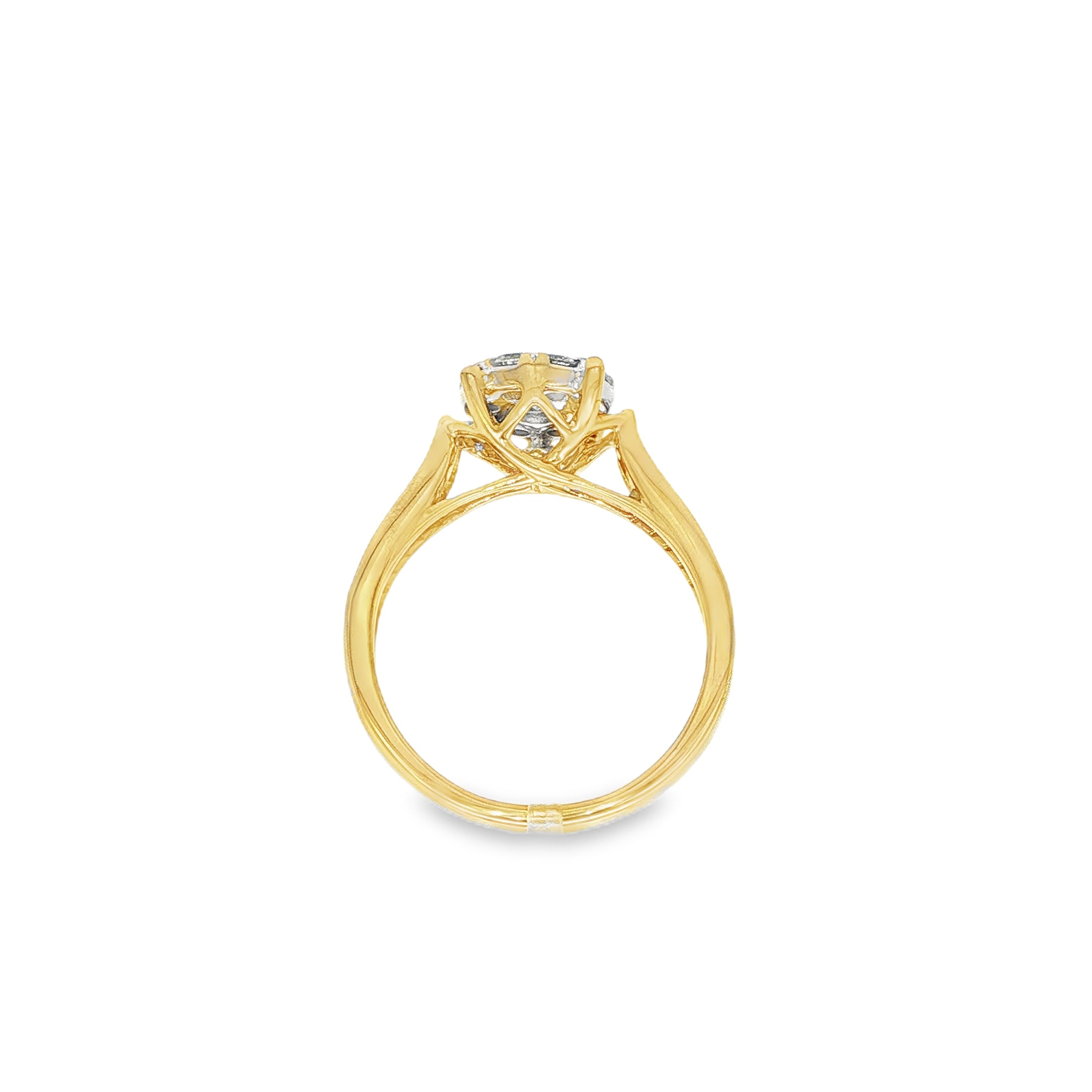 SORTIJA FLOR CON DIAMANTES