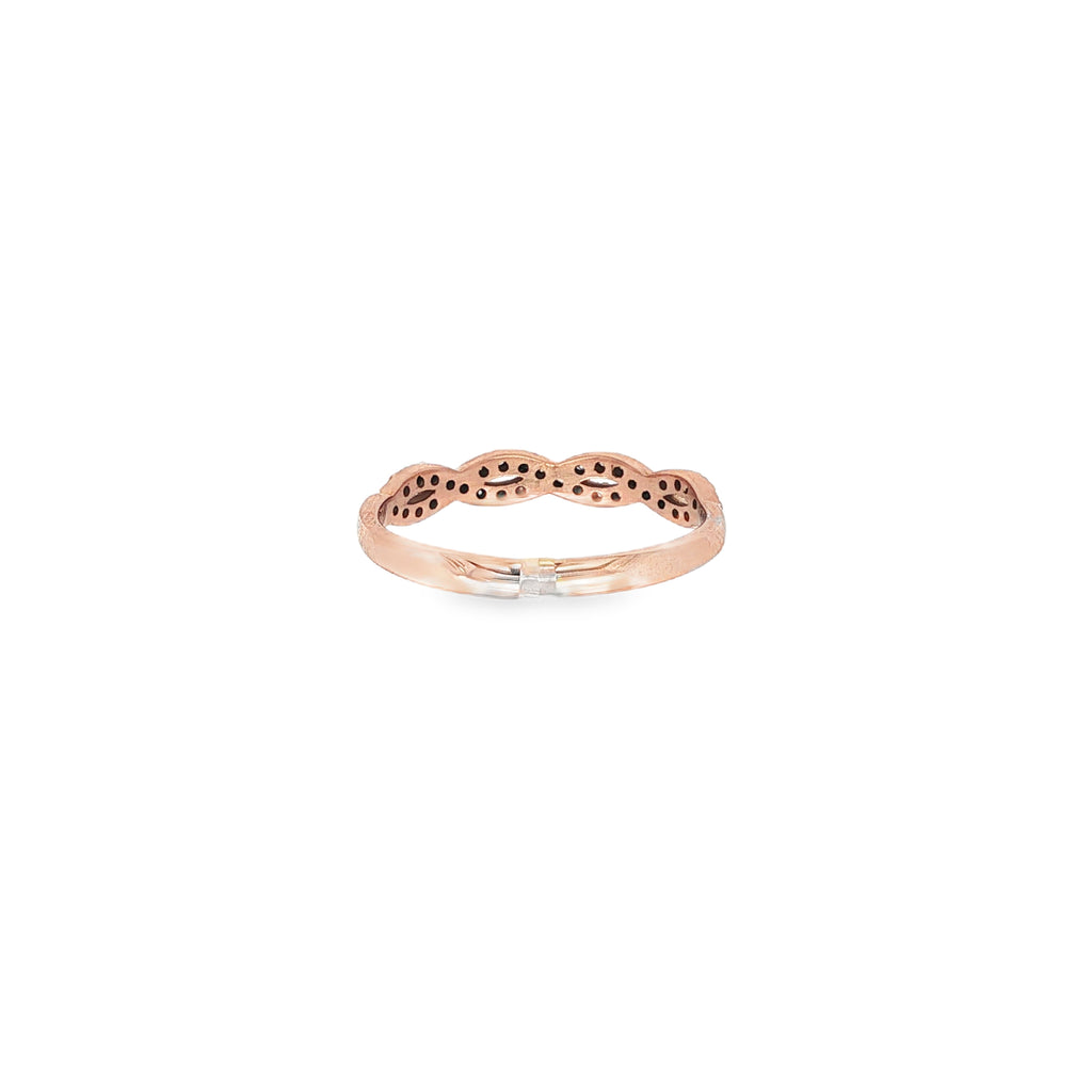 ANILLO ORO ROSA CON CIRCONITAS