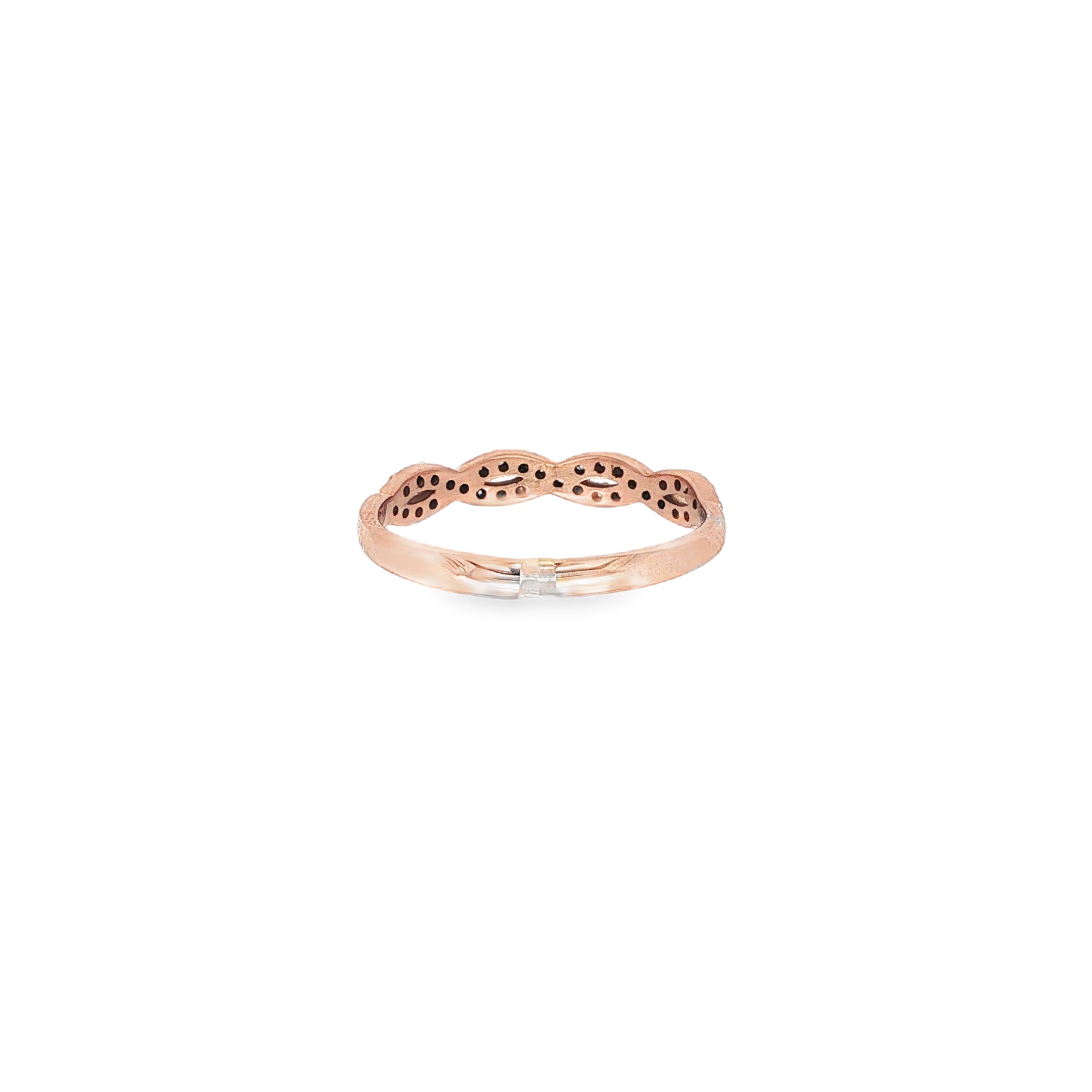 ANILLO ORO ROSA CON CIRCONITAS