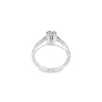 SOLITARIO DE ORO BLANCO CON DIAMANTE