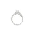 SOLITARIO DE ORO BLANCO CON DIAMANTE