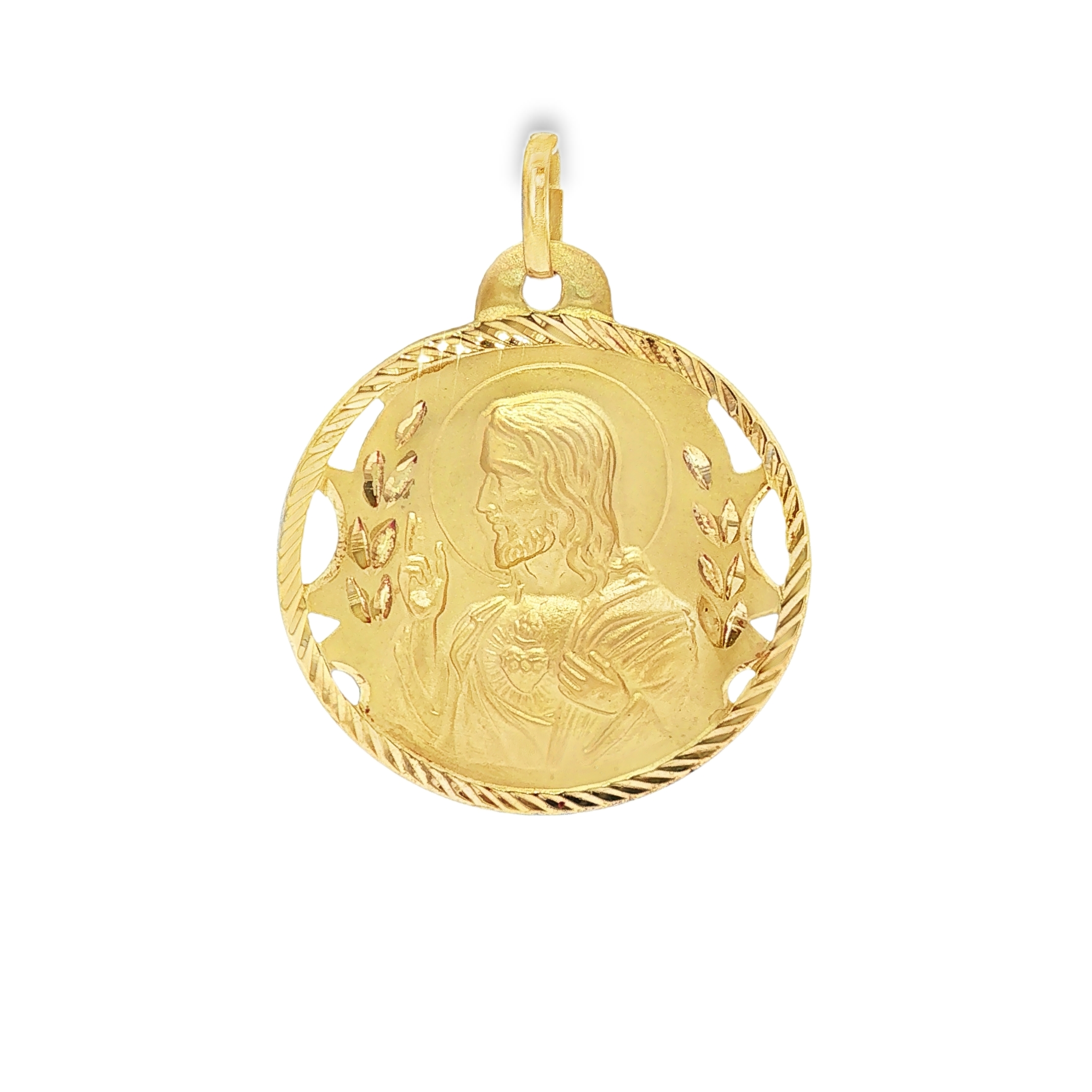 MEDALLA GRANDE VIRGEN Y JESUS