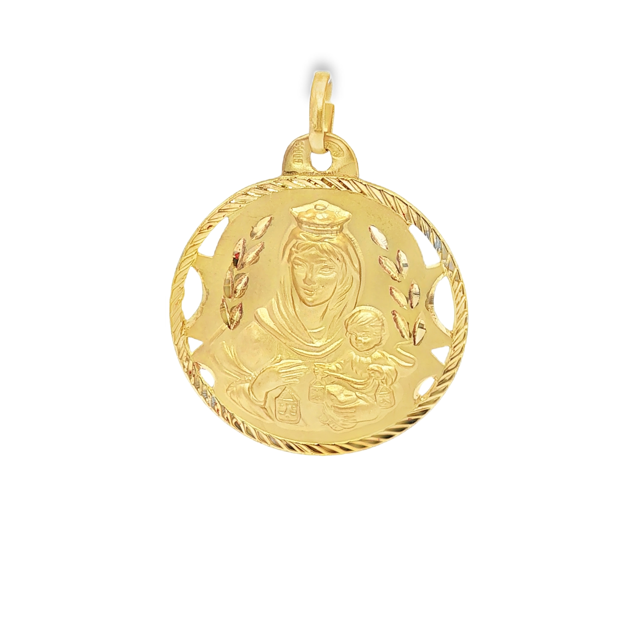 MEDALLA GRANDE VIRGEN Y JESUS