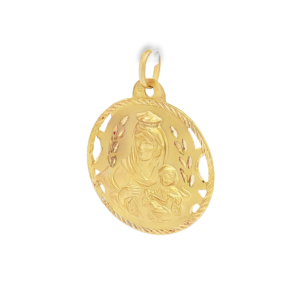 MEDALLA GRANDE VIRGEN Y JESUS