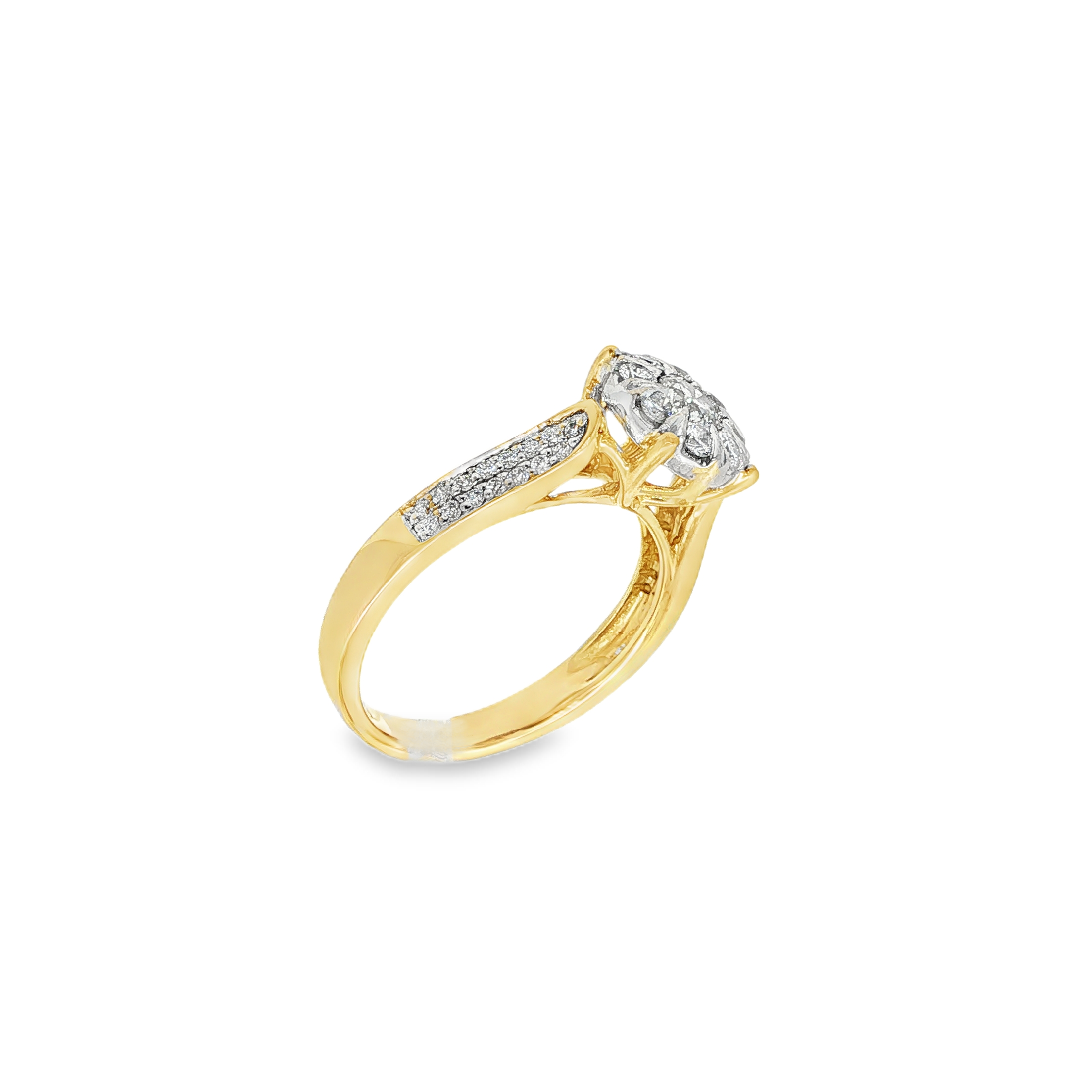SORTIJA FLOR CON DIAMANTES