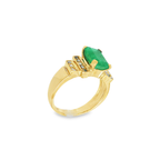 ANILLO CON ESMERALDA Y DIAMANTES