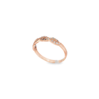 ANILLO ORO ROSA CON CIRCONITAS