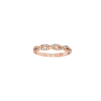 ANILLO ORO ROSA CON CIRCONITAS