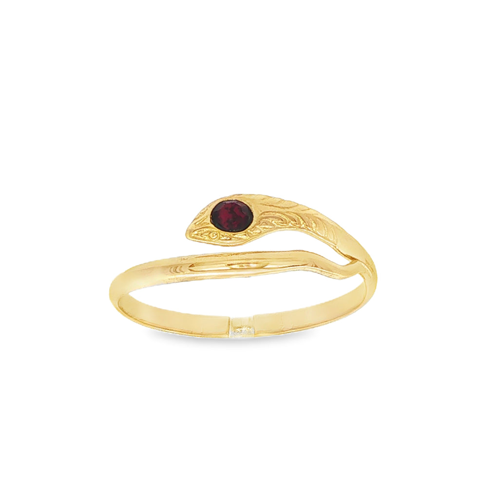ANILLO SERPIENTE CON CIRCONITA