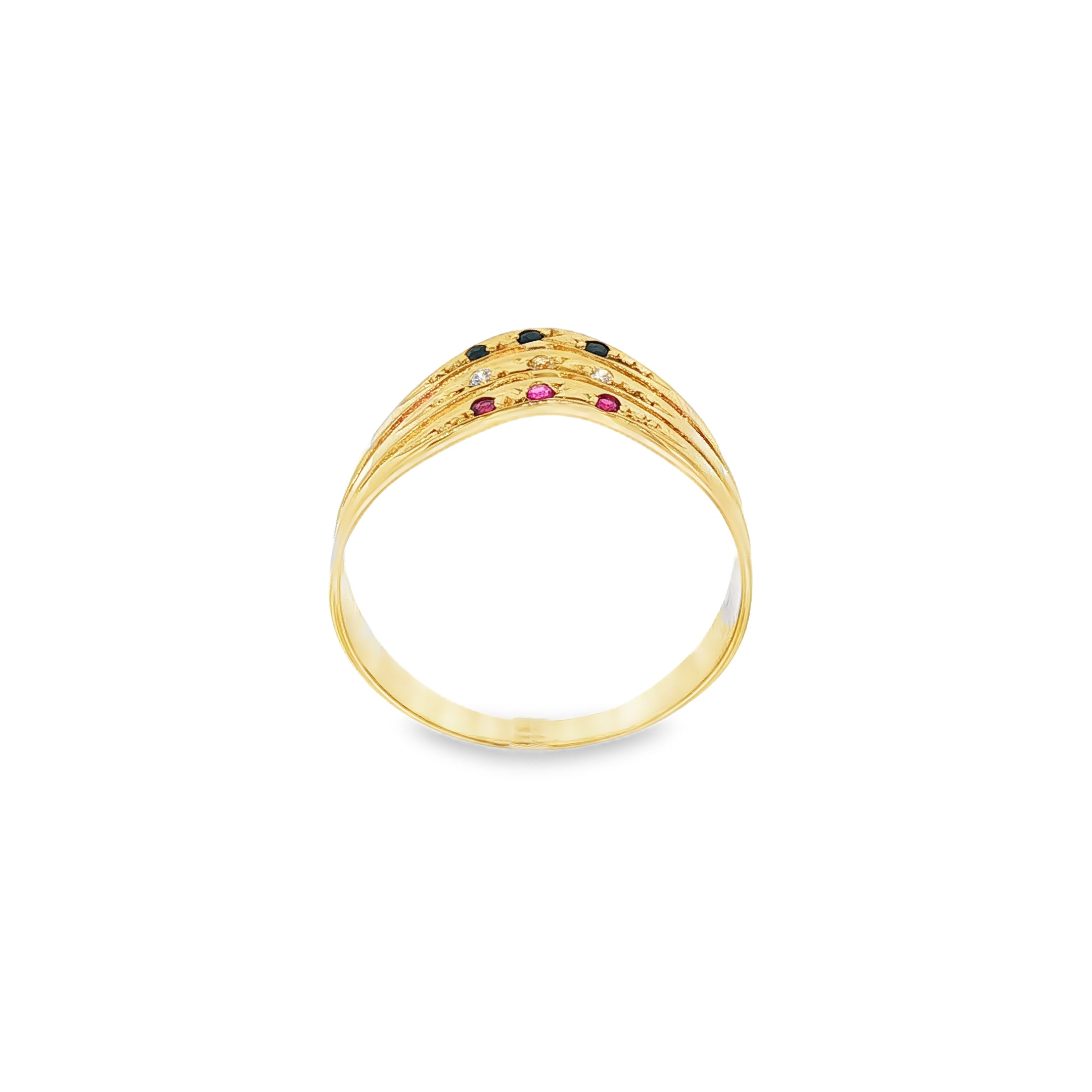 ANILLO TRIO CON CIRCONITAS