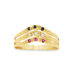 ANILLO TRIO CON CIRCONITAS