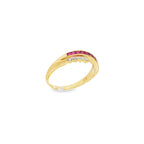 ANILLO CON DIAMANTES Y RUBIES
