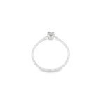 SOLITARIO DE ORO BLANCO CON DIAMANTE