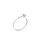SOLITARIO DE ORO BLANCO CON DIAMANTE