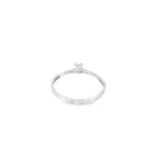 SOLITARIO DE ORO BLANCO CON DIAMANTE