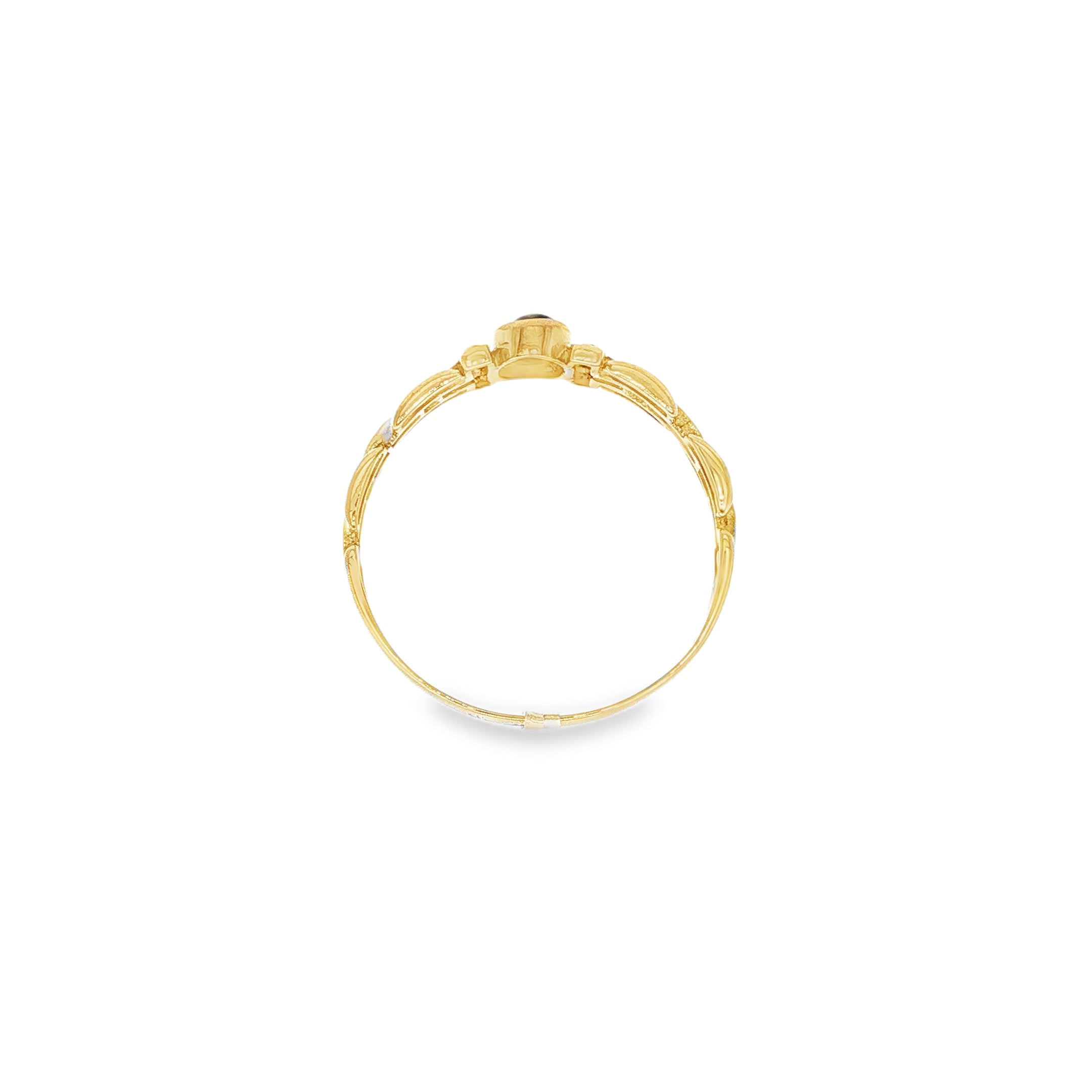 ANILLO CON ZAFIRO Y CIRCONITAS