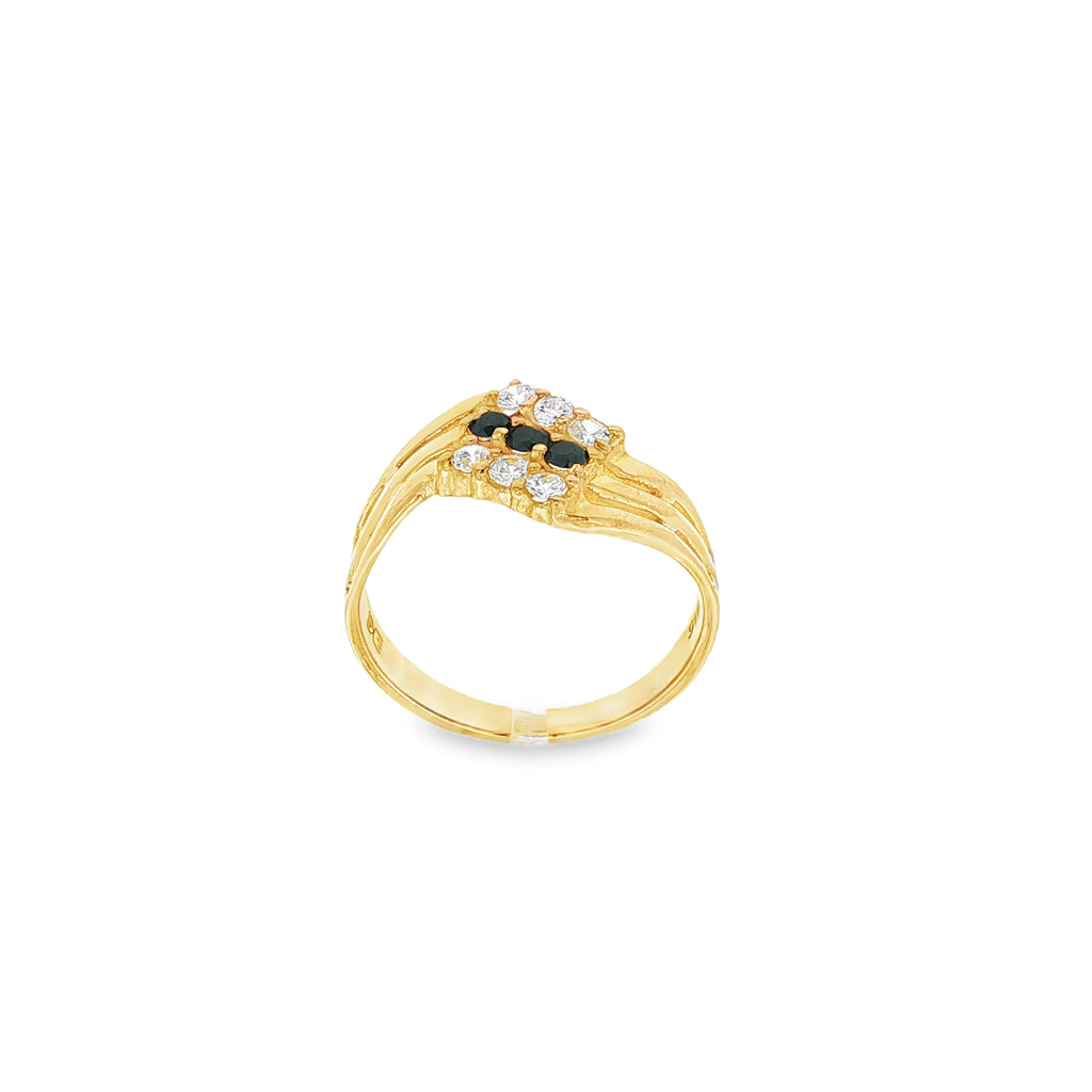 ANILLO TRIPLE CON CIRCONITAS