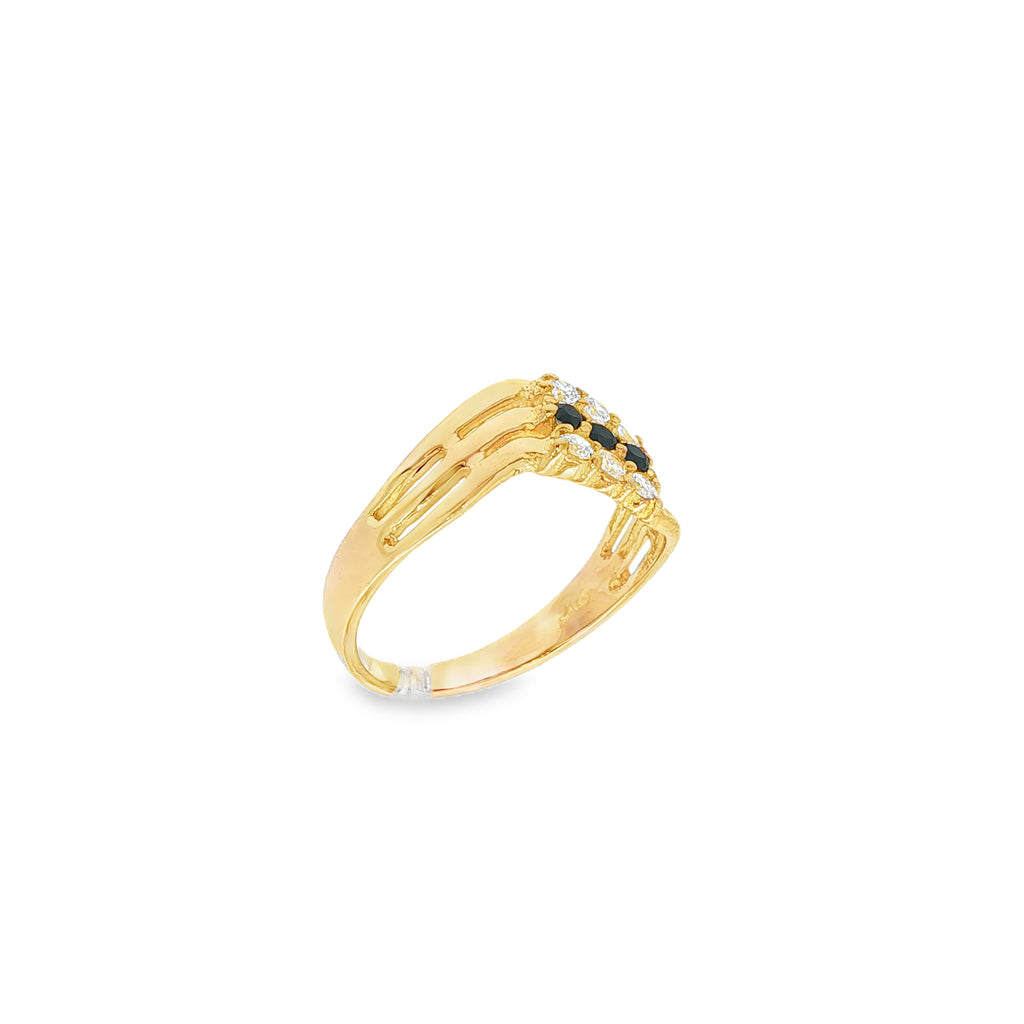 ANILLO TRIPLE CON CIRCONITAS