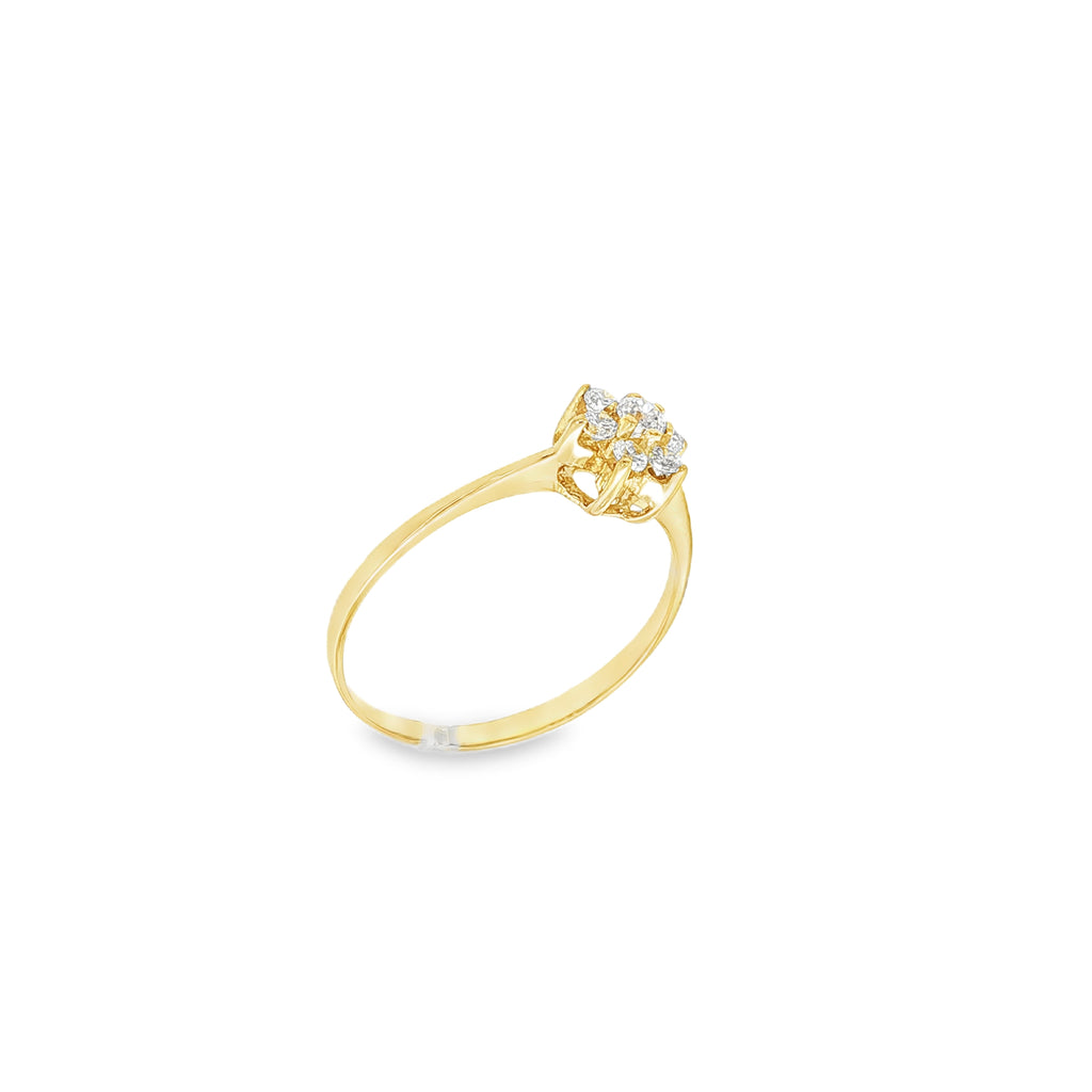 ANILLO FLOR CON CIRCONITAS