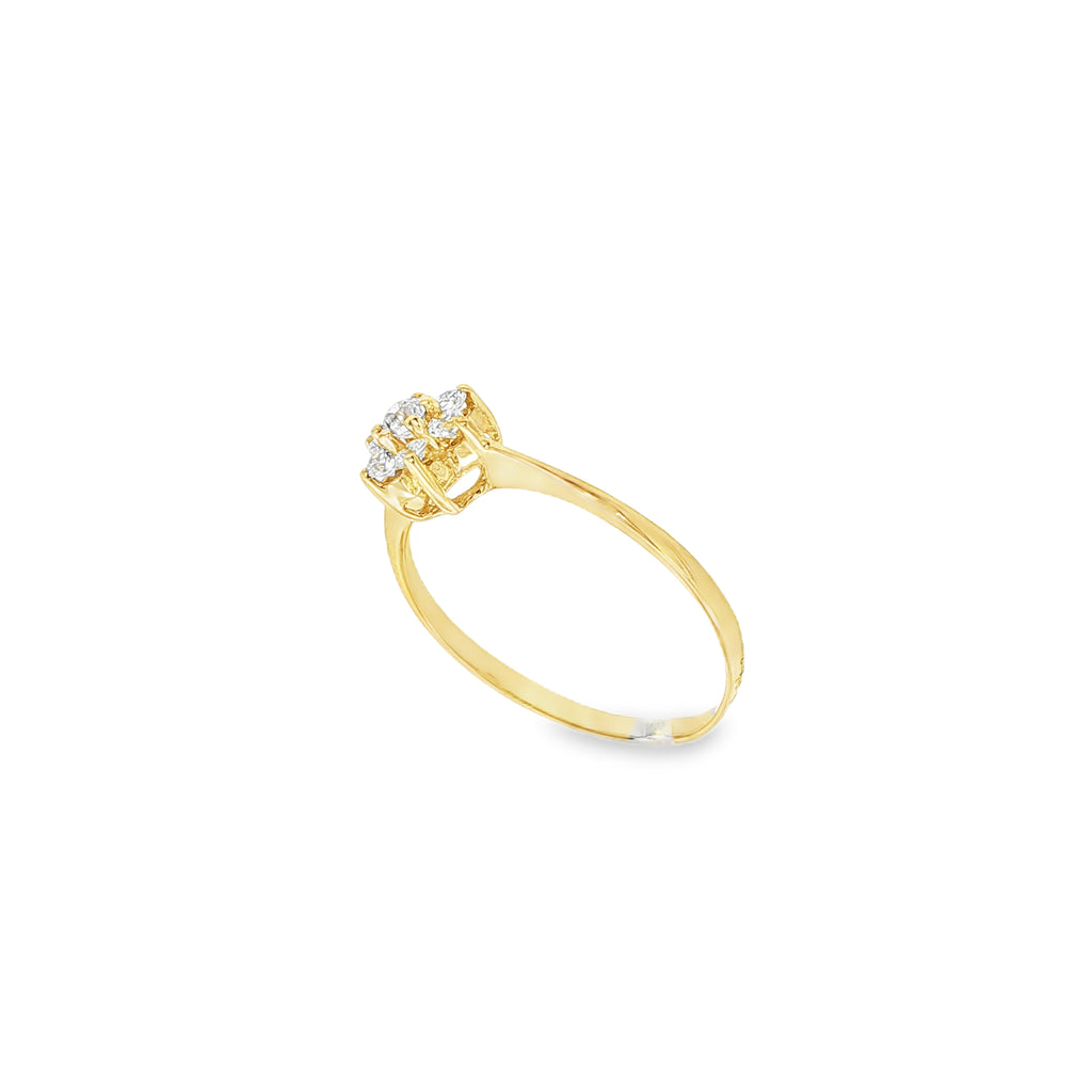 ANILLO FLOR CON CIRCONITAS