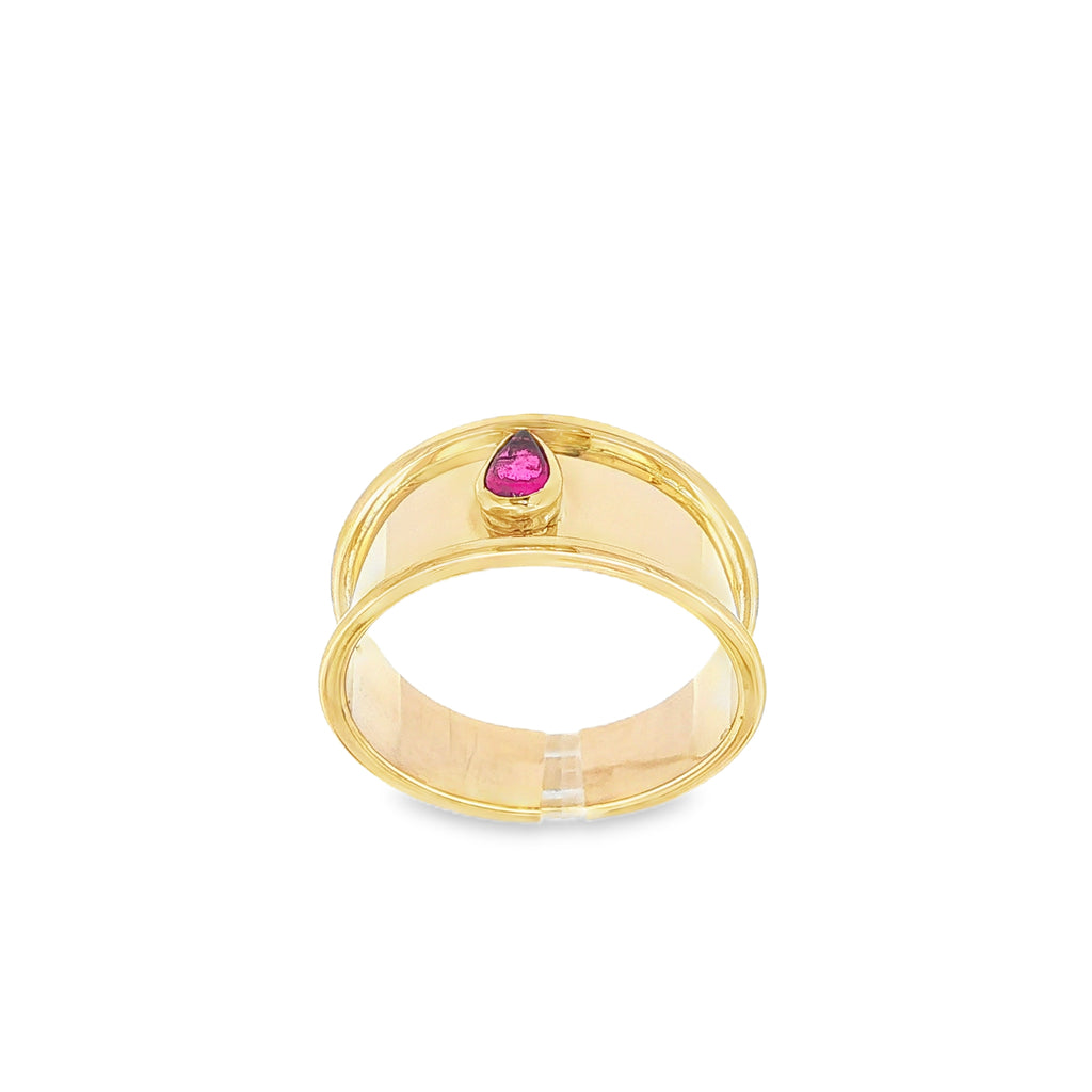 ANILLO CON PIEDRA ROJA