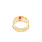 ANILLO CON PIEDRA ROJA