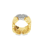 ANILLO CORAZONES CON DIAMANTES