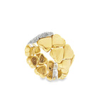 ANILLO CORAZONES CON DIAMANTES
