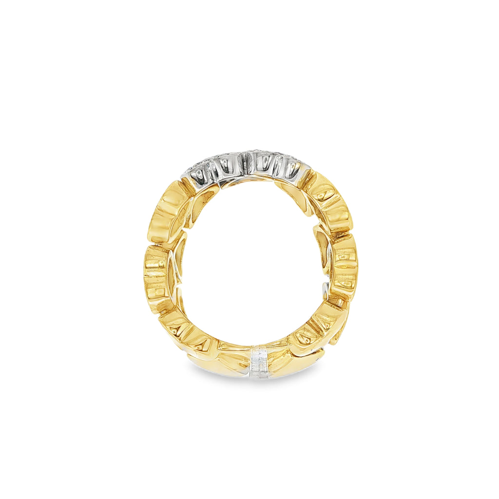 ANILLO CORAZONES CON DIAMANTES
