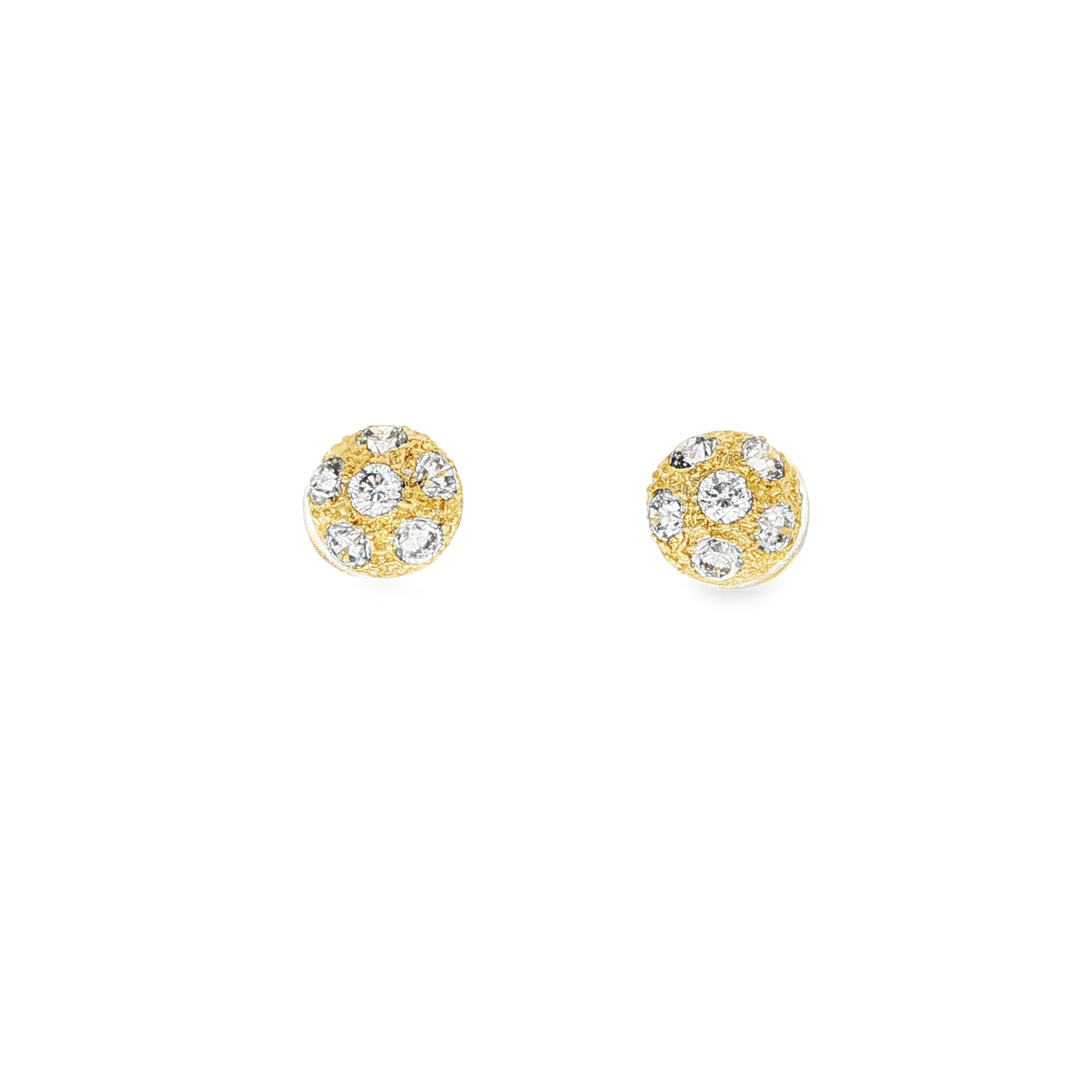 PENDIENTES MEDIA ESFERA CON CIRCONITAS
