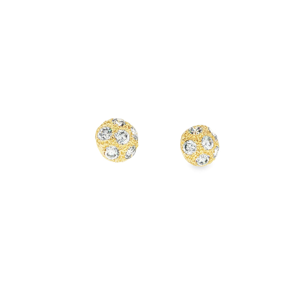 PENDIENTES MEDIA ESFERA CON CIRCONITAS