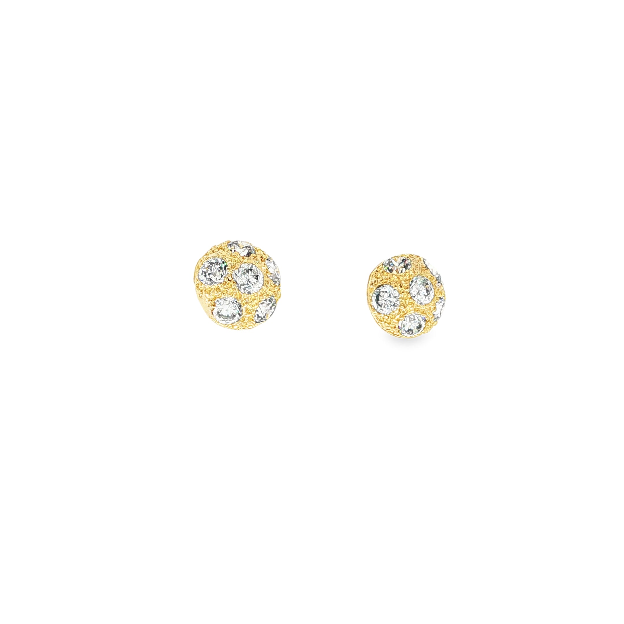 PENDIENTES MEDIA ESFERA CON CIRCONITAS