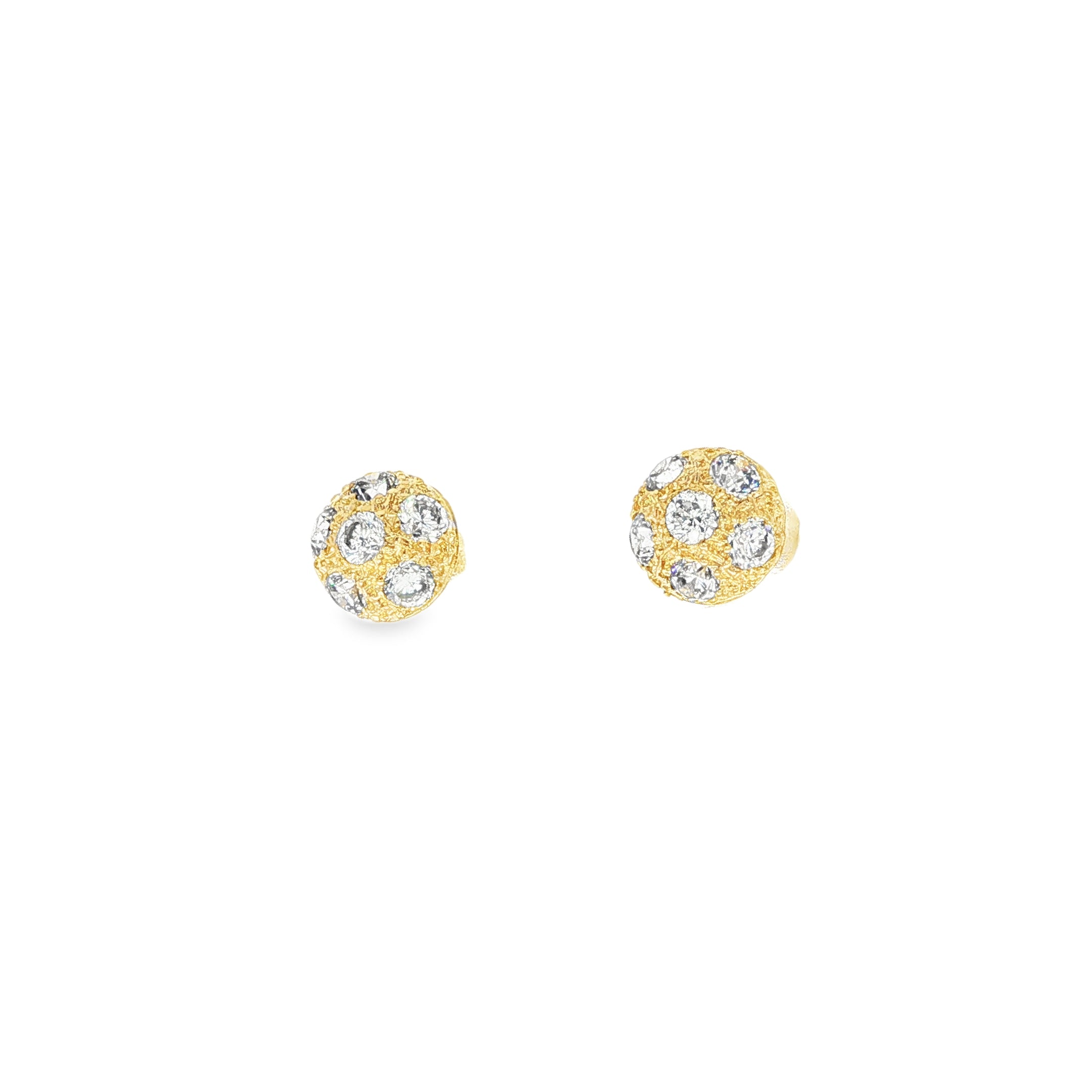 PENDIENTES MEDIA ESFERA CON CIRCONITAS