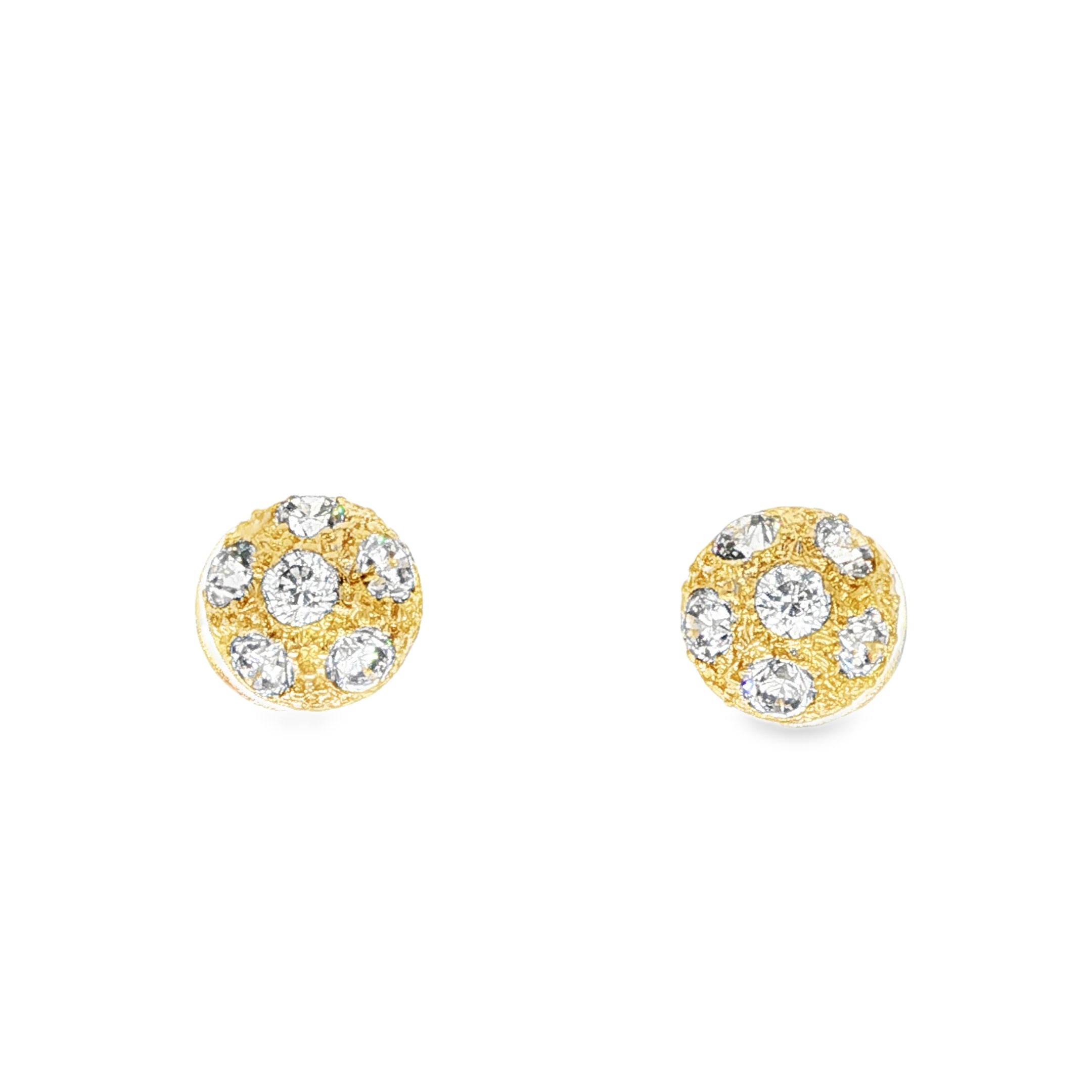 PENDIENTES MEDIA ESFERA CON CIRCONITAS